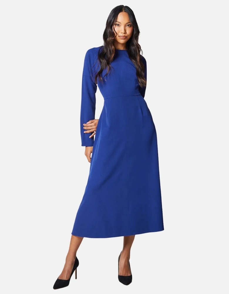 Womens/Ladies Elizabeth Crepe Woven Midi Dress