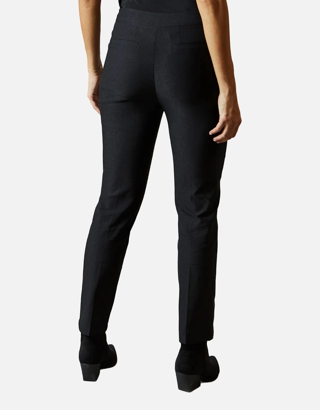 Womens/Ladies Seam Detail Tapered Trousers