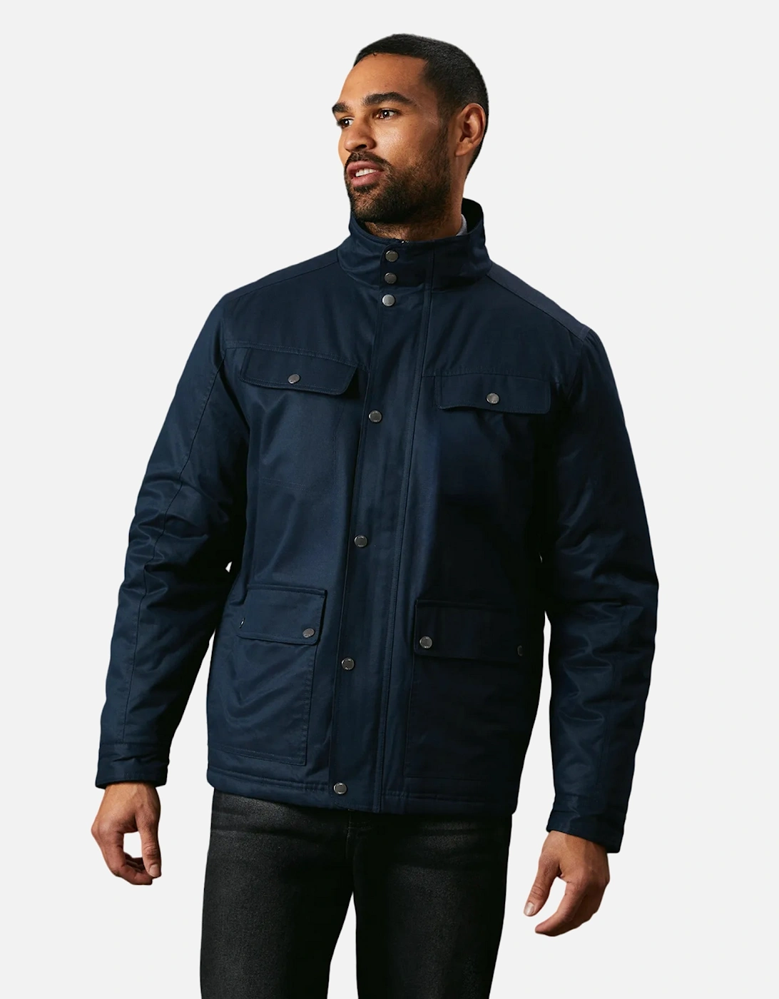 Mens Four Pocket Wadded Jacket, 4 of 3