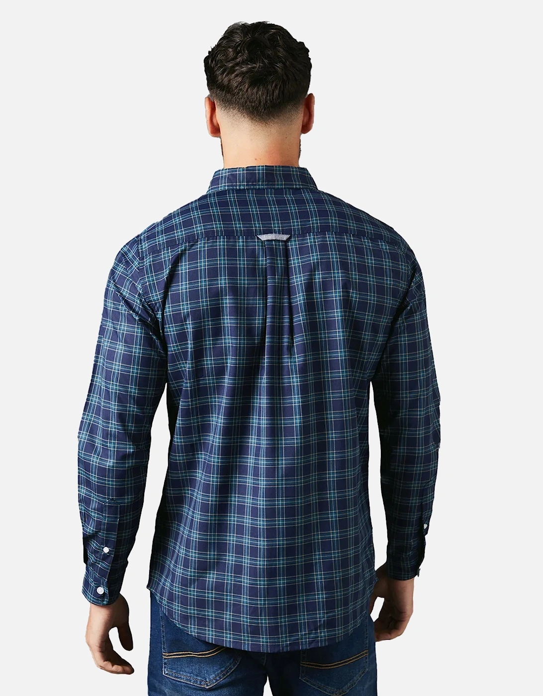 Mens Brooklyn Checked Long-Sleeved Shirt