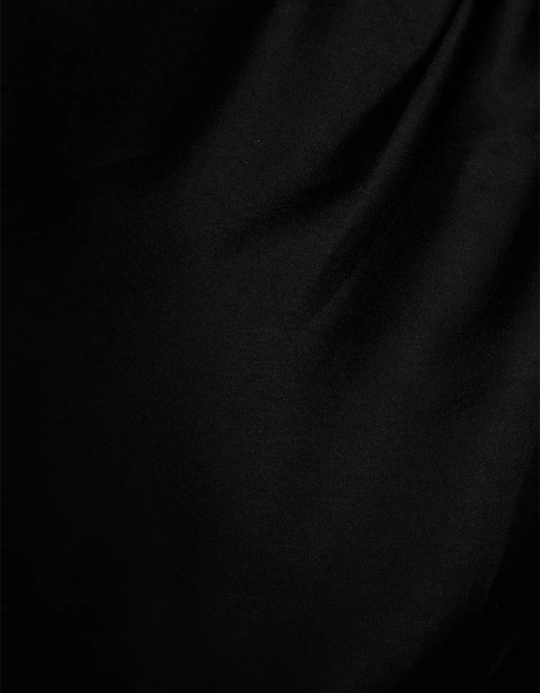 Womens/Ladies Satin Drape Shoulder T-Shirt