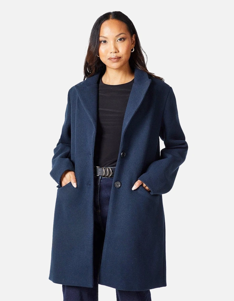 Womens/Ladies Double-Breasted Crombie Coat