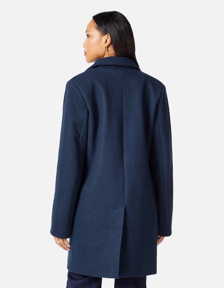 Womens/Ladies Double-Breasted Crombie Coat