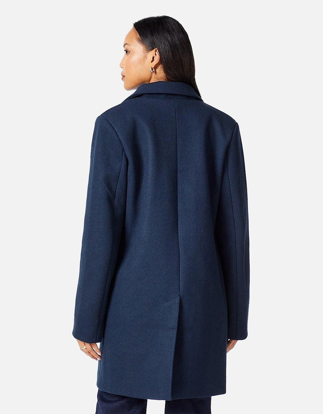 Womens/Ladies Double-Breasted Crombie Coat