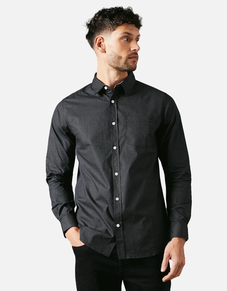 Mens Octo Geometric Long-Sleeved Shirt