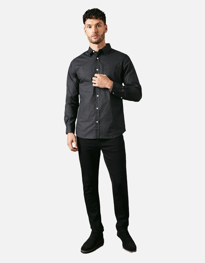 Mens Octo Geometric Long-Sleeved Shirt