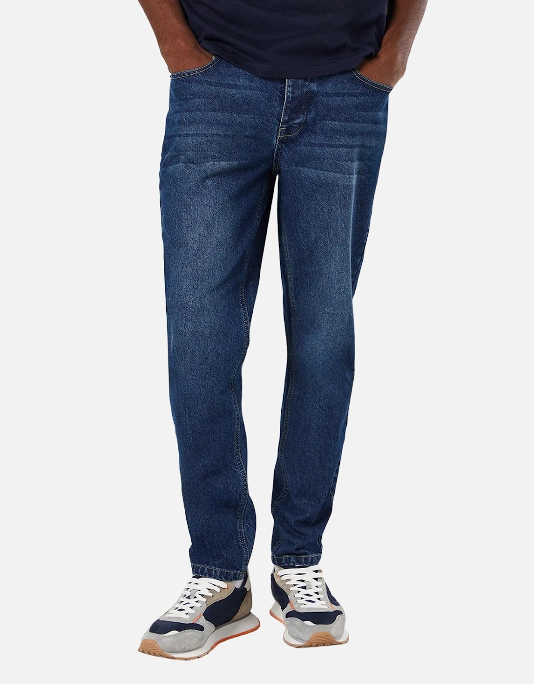 Mens Mid Wash Slim Jeans, 4 of 3