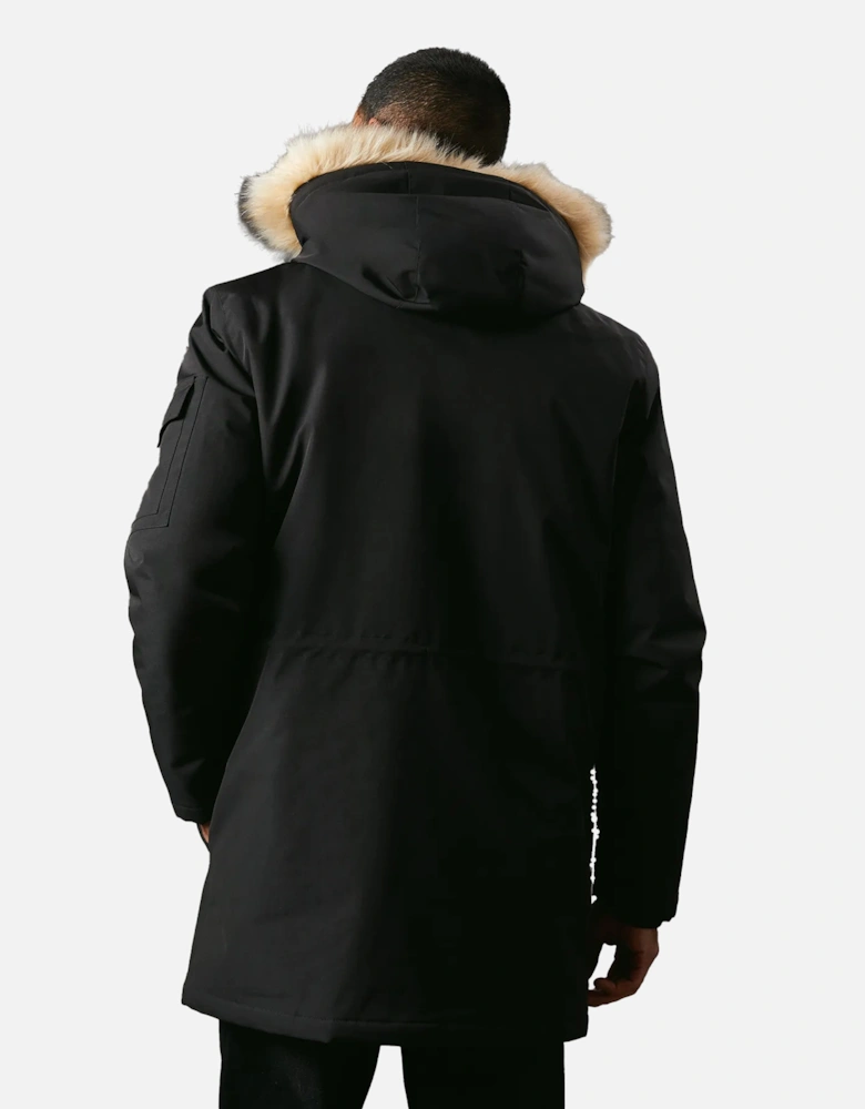 Mens Hooded 4 Pockets Parka