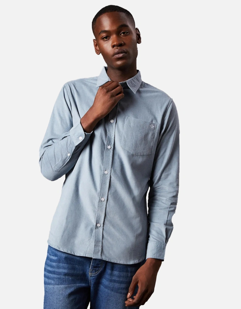 Mens Corduroy Long-Sleeved Shirt