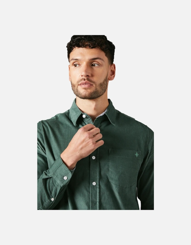 Mens Corduroy Long-Sleeved Shirt