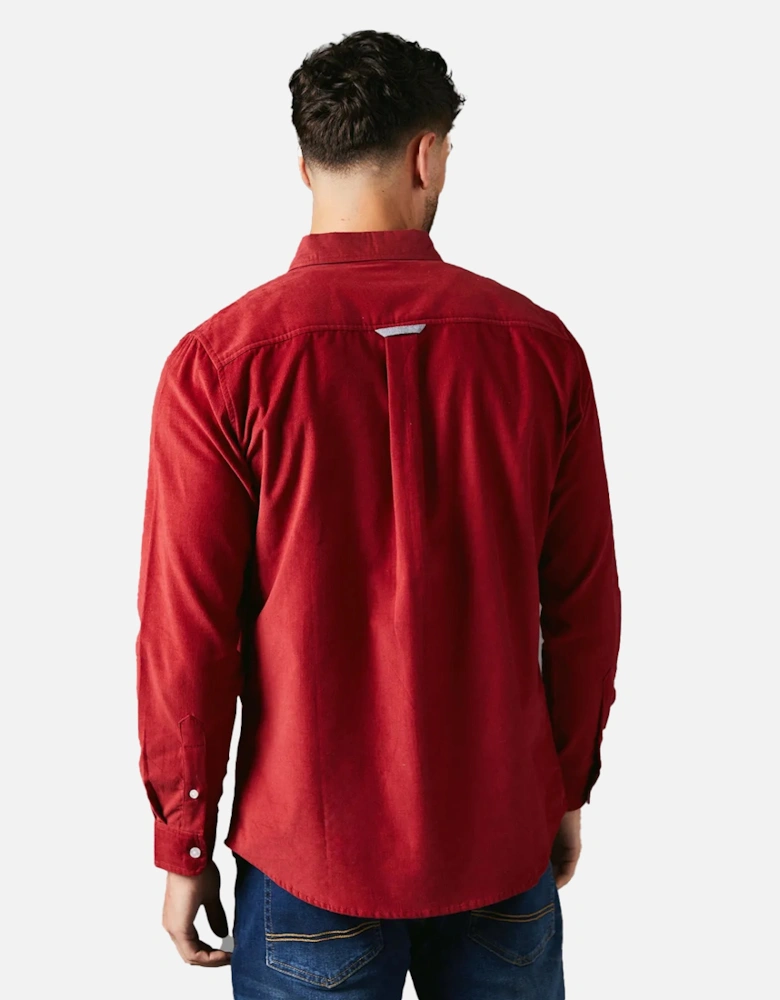 Mens Corduroy Long-Sleeved Shirt