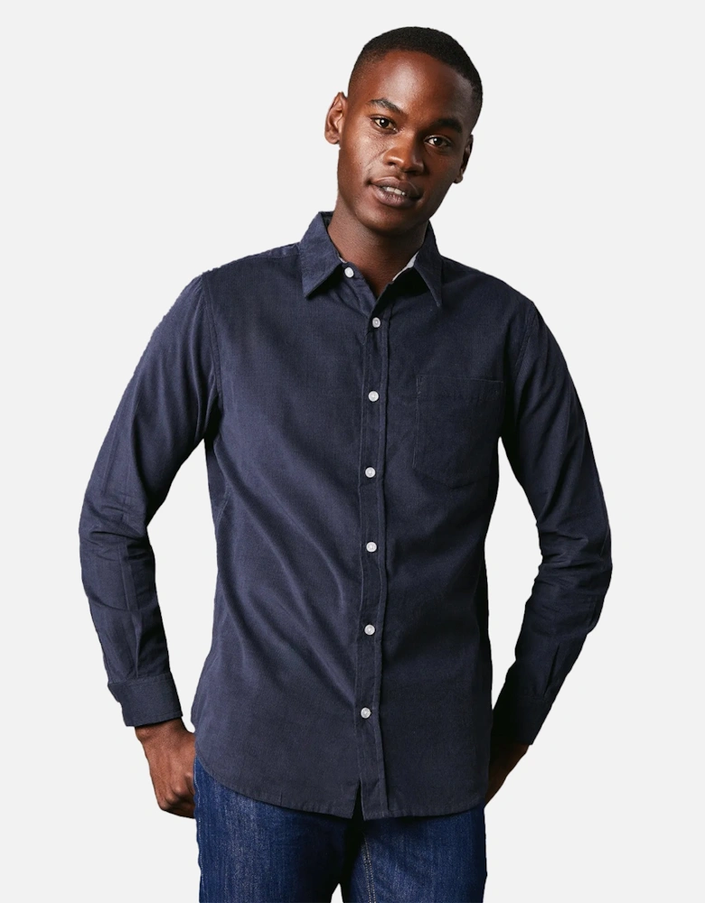 Mens Corduroy Long-Sleeved Shirt