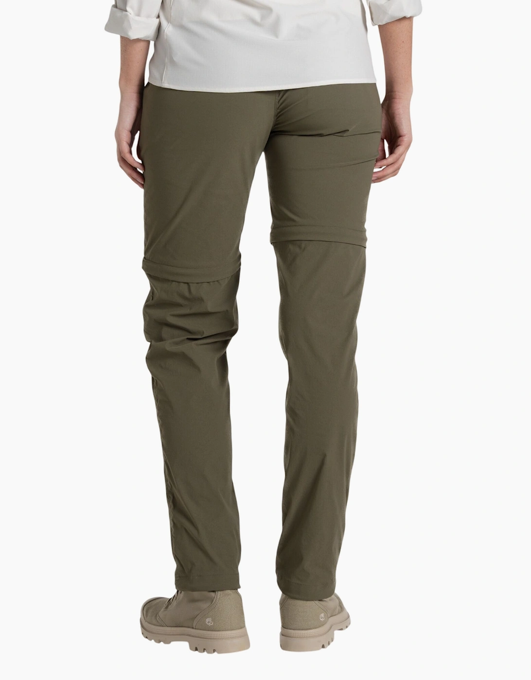 Craghoppers Women's Wild Olive / Pro Iii Nosilife Convertible Trousers  Size 12 Uk S