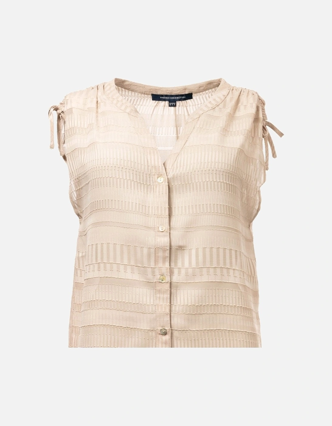 Denia Sheer Sleeveless Womens Blouse