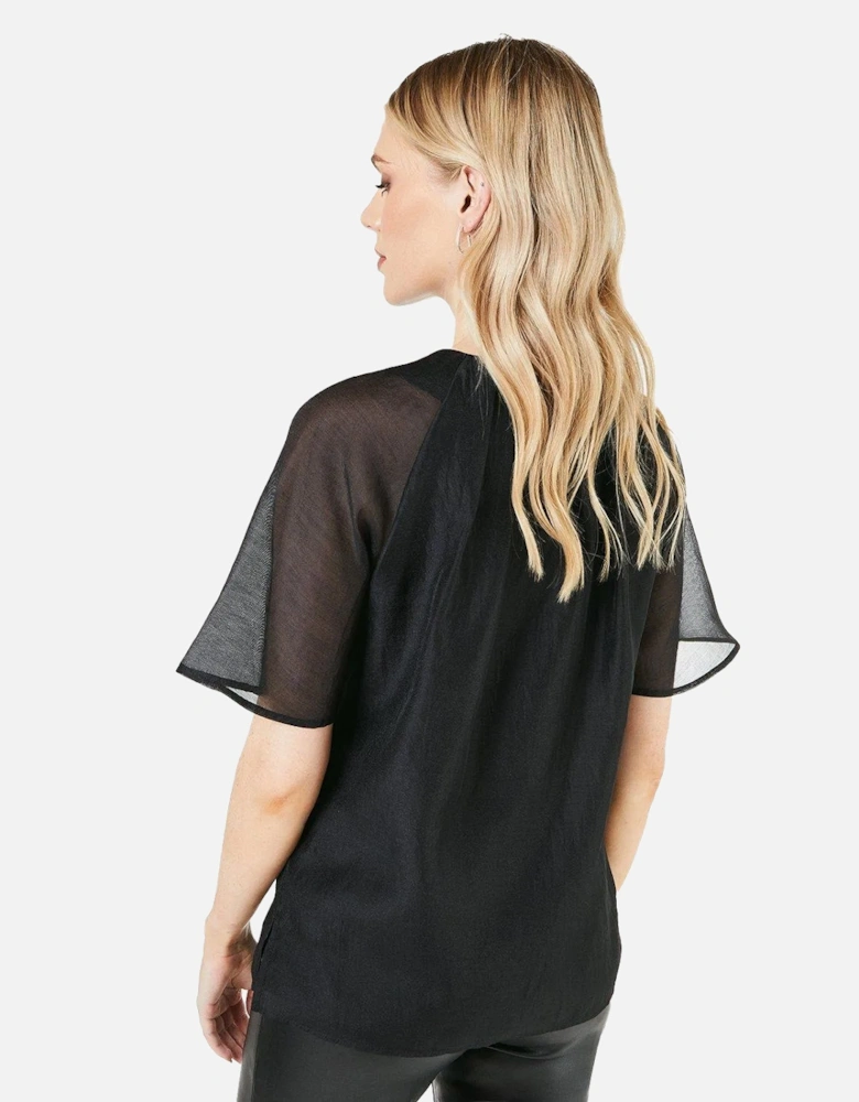 Womens/Ladies Pleated Top