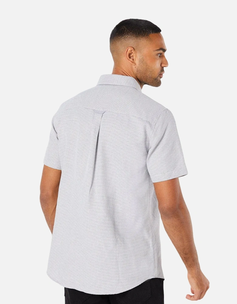 Mens Patterned Short-Sleeved Shirt