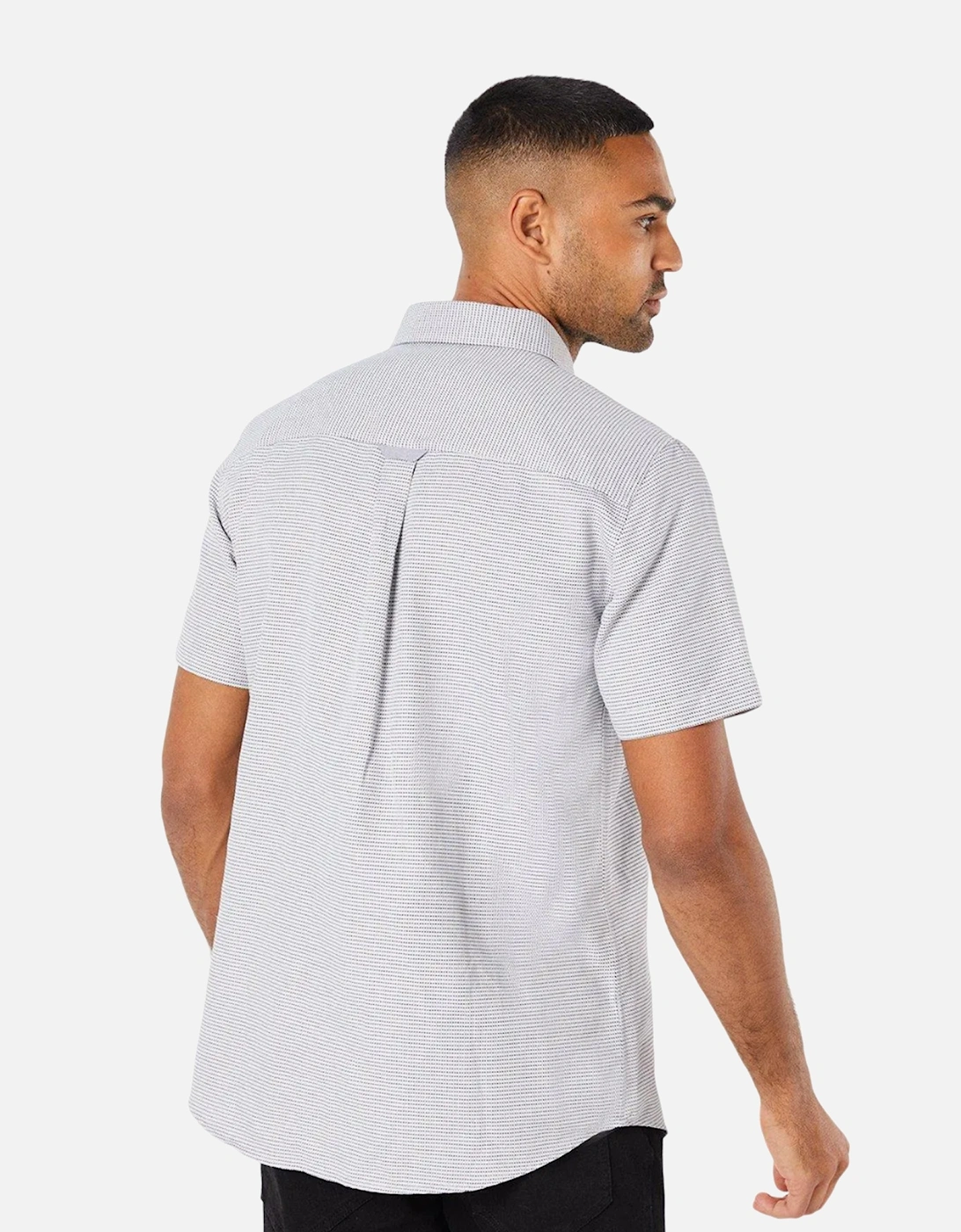 Mens Patterned Short-Sleeved Shirt