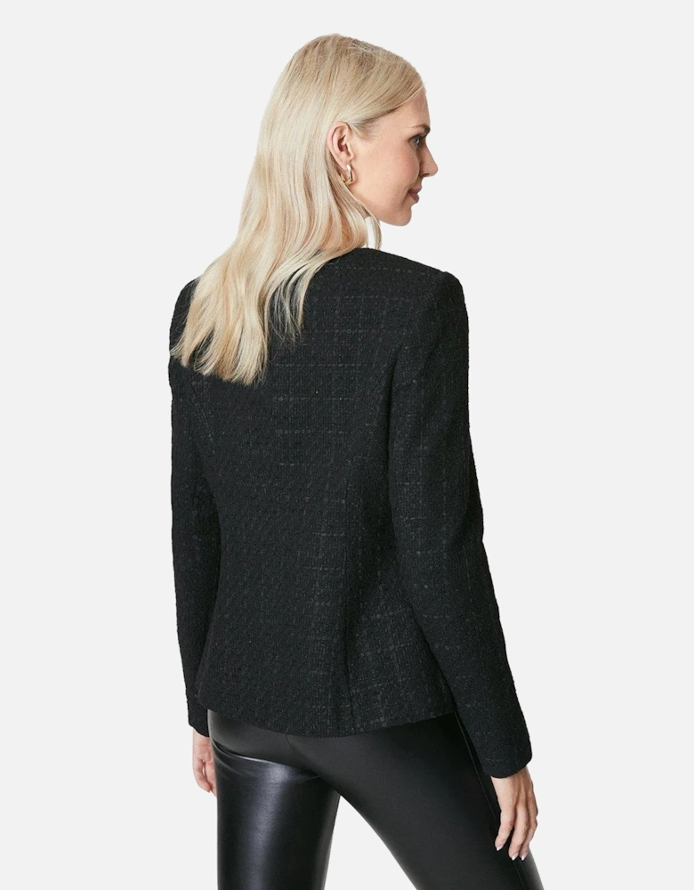 Womens/Ladies Bouclé Longline Jacket