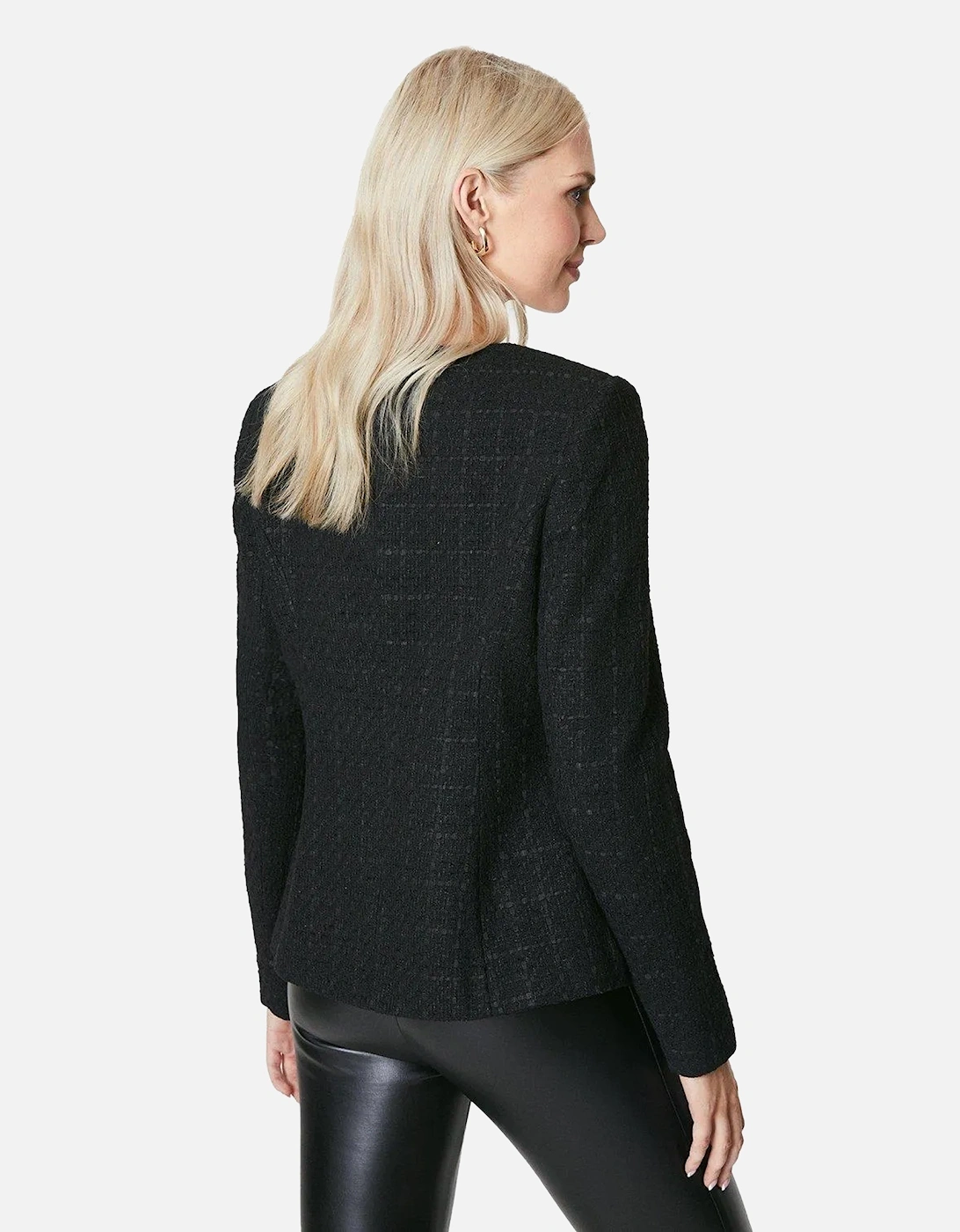 Womens/Ladies Bouclé Longline Jacket