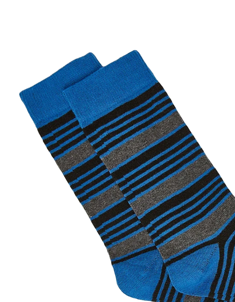 Mens Fine Stripe Socks (Pack of 3)