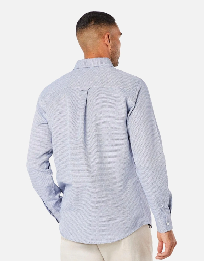 Mens Patterned Long-Sleeved Shirt