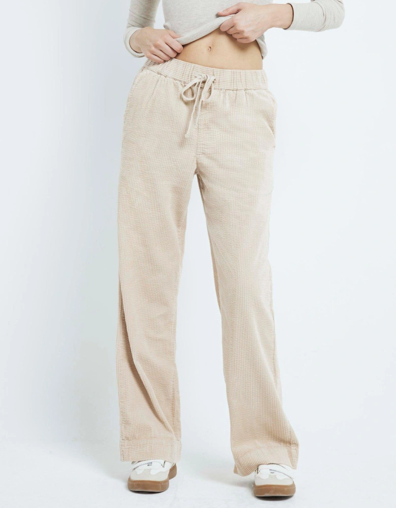 Pull On Trousers - Beige