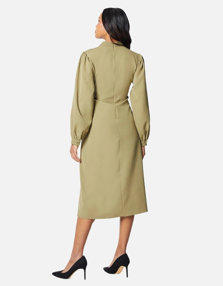 Womens/Ladies Valerie Keyhole Midi Dress