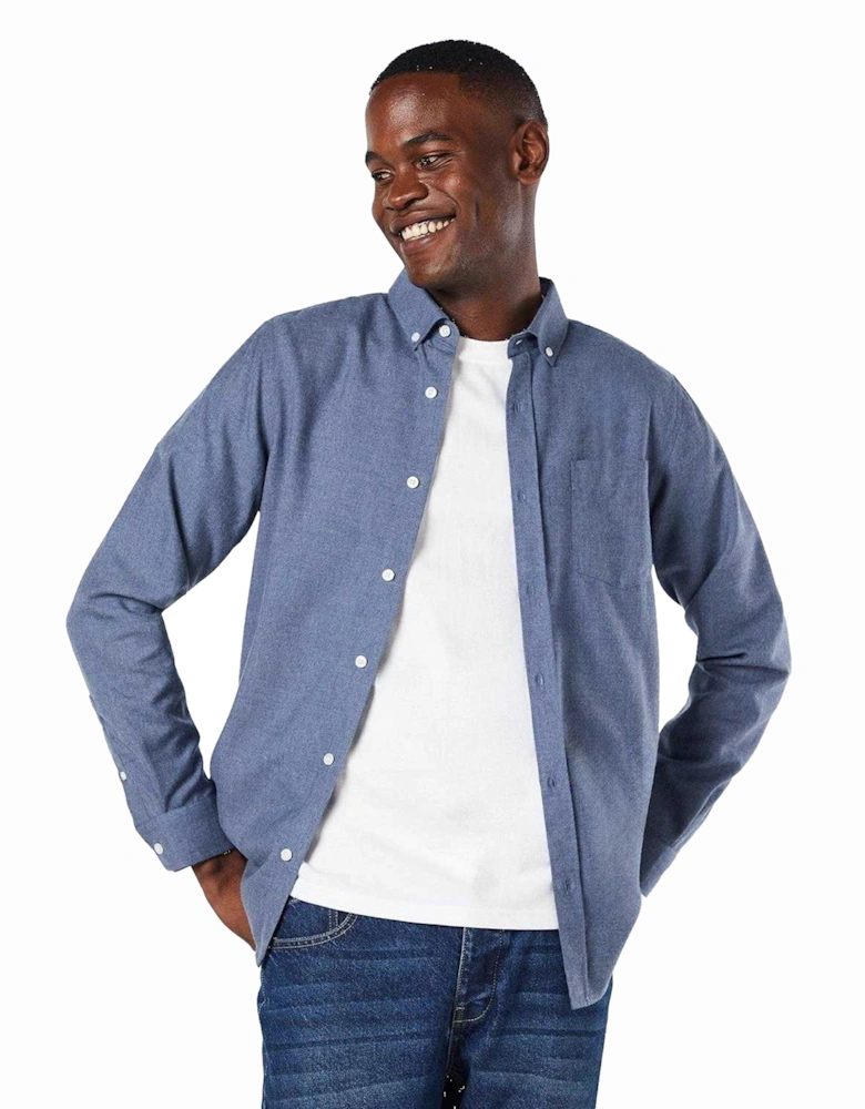 Mens Brushed Long-Sleeved Shirt