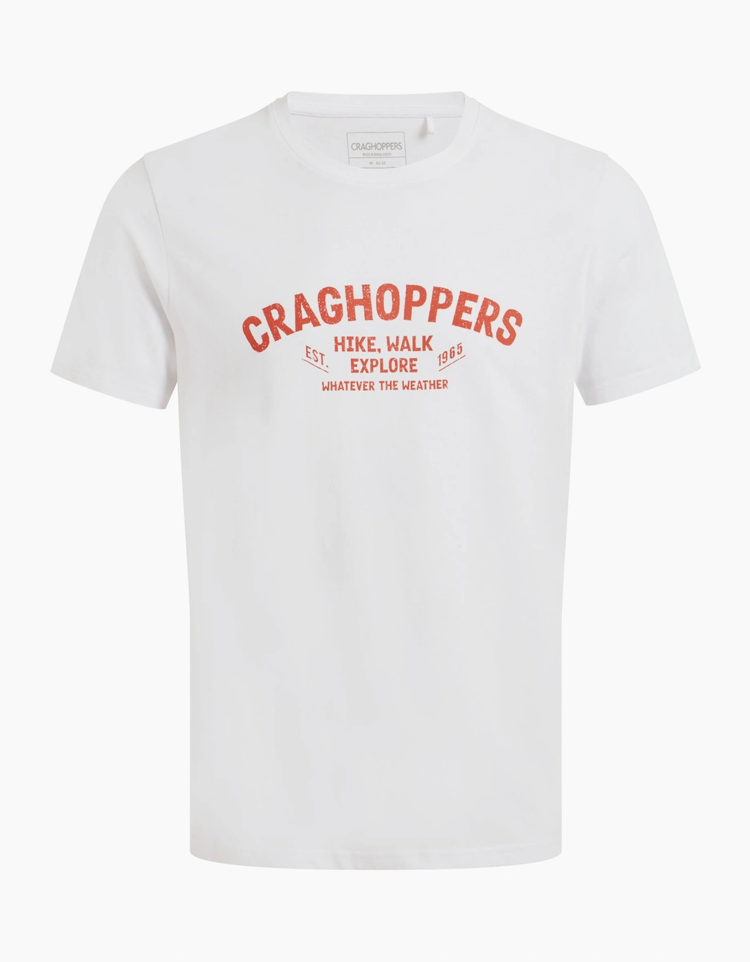 Men's Craghoppers Mens Lucent Whatever The Weather Short-Sleeved T-Shirt - White - Size: 42