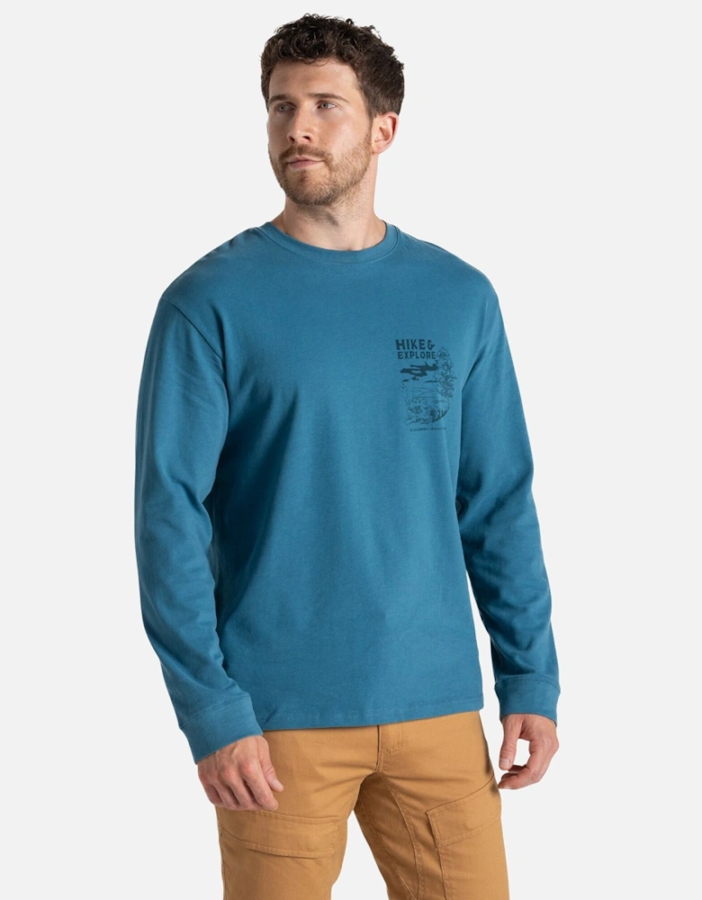 Mens National Trust Limestone Long-Sleeved T-Shirt