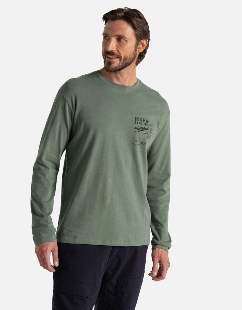 Mens National Trust Limestone Long-Sleeved T-Shirt