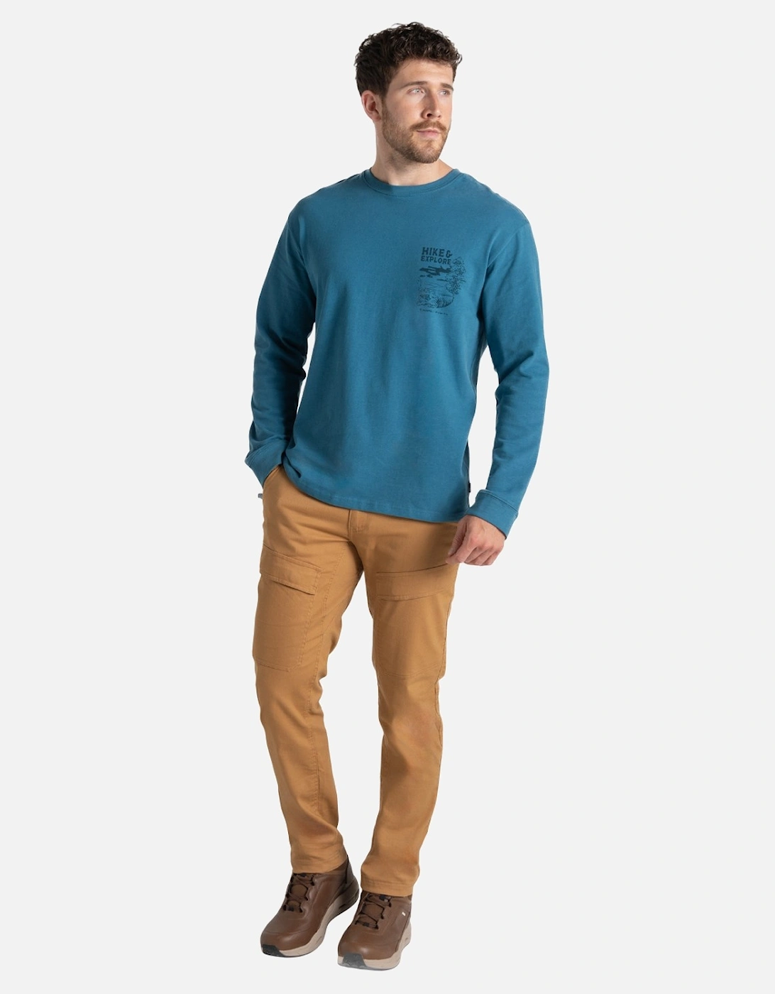 Mens National Trust Limestone Long-Sleeved T-Shirt