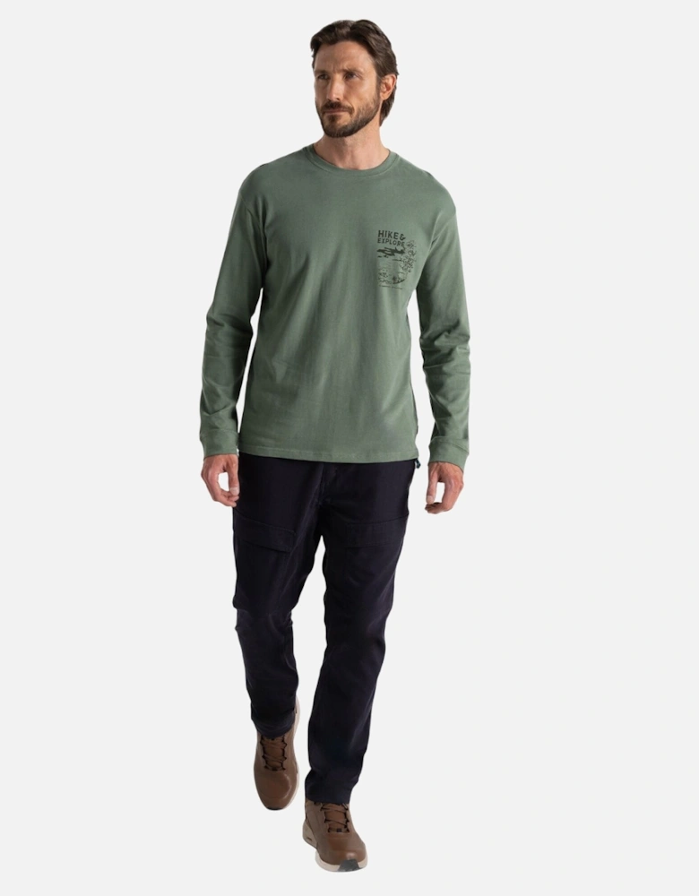 Mens National Trust Limestone Long-Sleeved T-Shirt