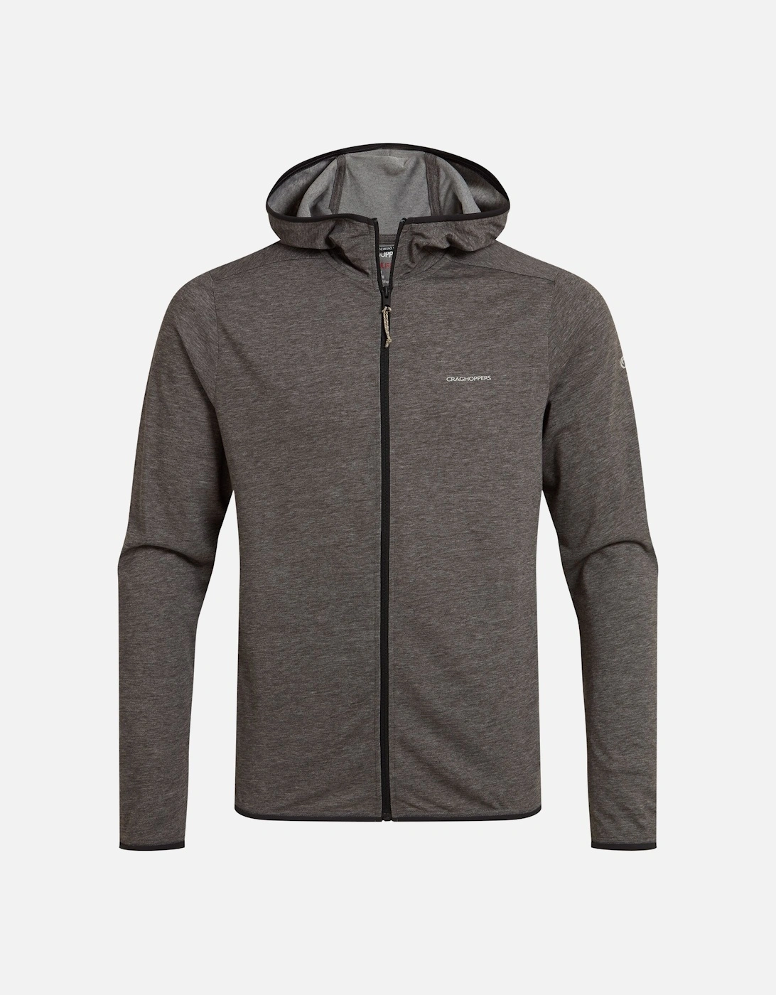 Men's Craghoppers Mens Deft Nosilife Full Zip Hoodie - Black Pepper Marl - Size: 38