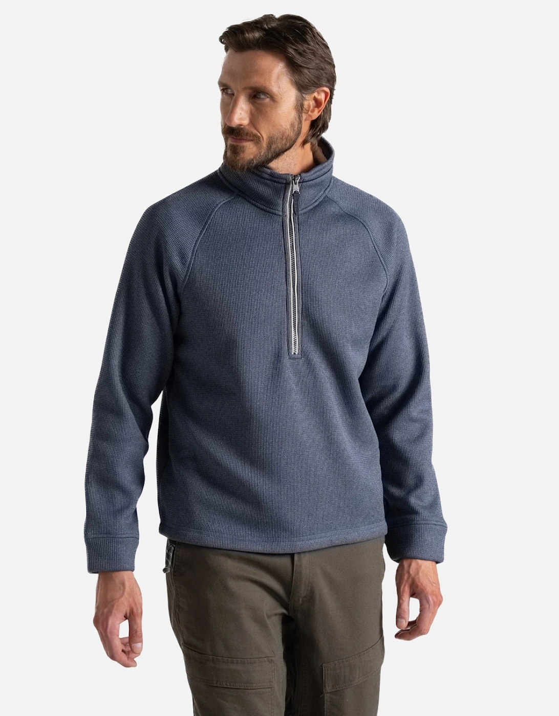 Mens Belton Half Zip Fleece Top