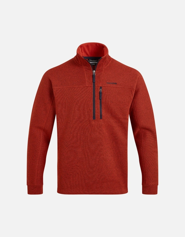 Mens Torney II Marl Half Zip Fleece Top