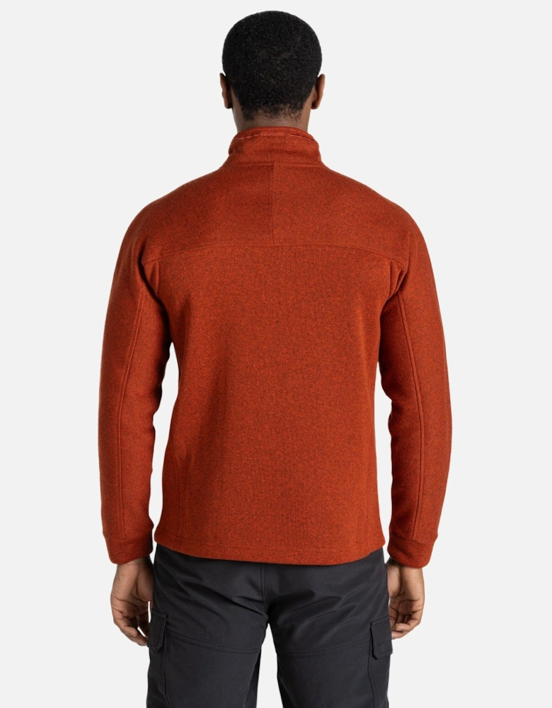 Mens Torney II Marl Half Zip Fleece Top