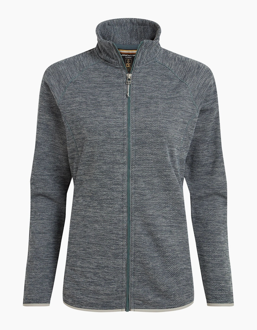 Women's Craghoppers Womens/Ladies Tarvos Full Zip Fleece Jacket - Storm Grey Marl - Size: 16 uk