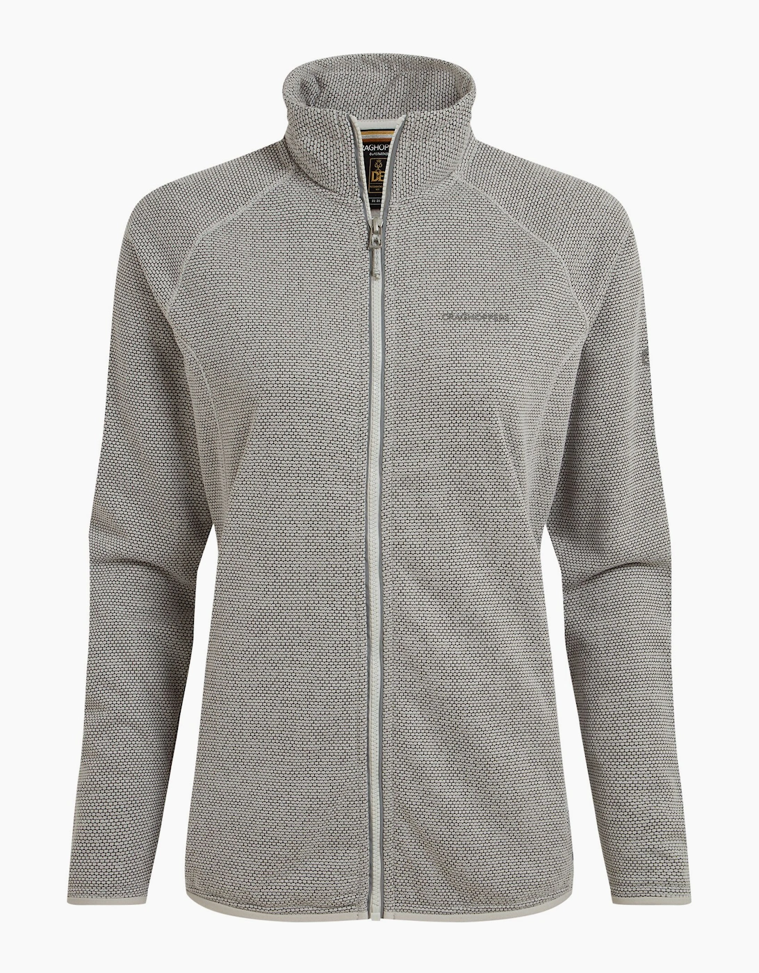 Craghoppers Women's Lunar Grey Marl / Tarvos Full Zip Fleece Jacket - : Size 16 Uk