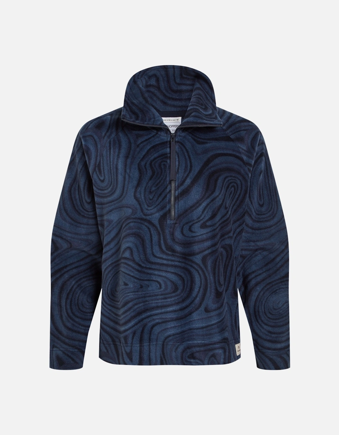 Womens/Ladies Abstract Half Zip Fleece Top, 6 of 5