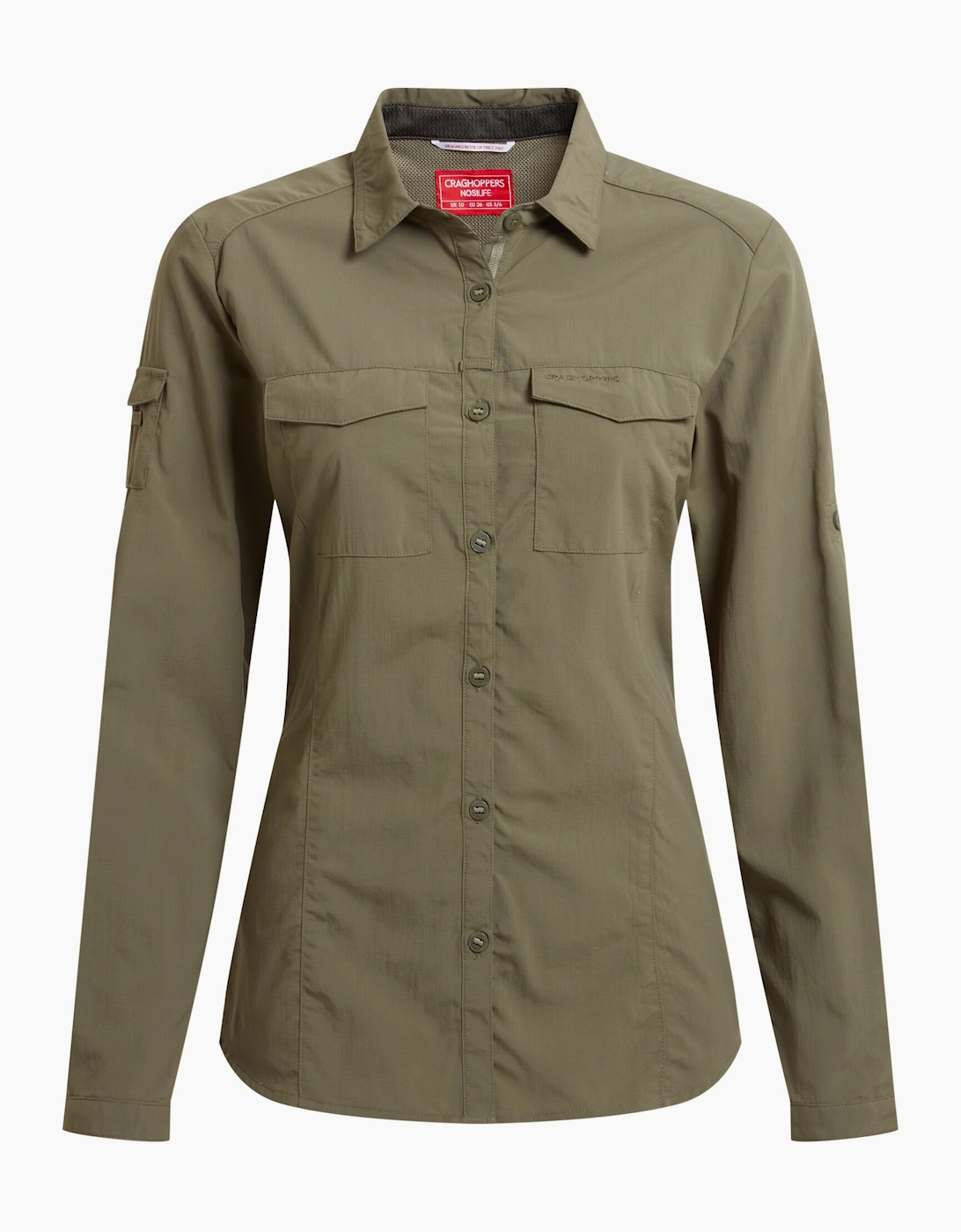 Craghoppers Women's Tan / Adventure Iii Nosilife Long-Sleeved Shirt - Size 22