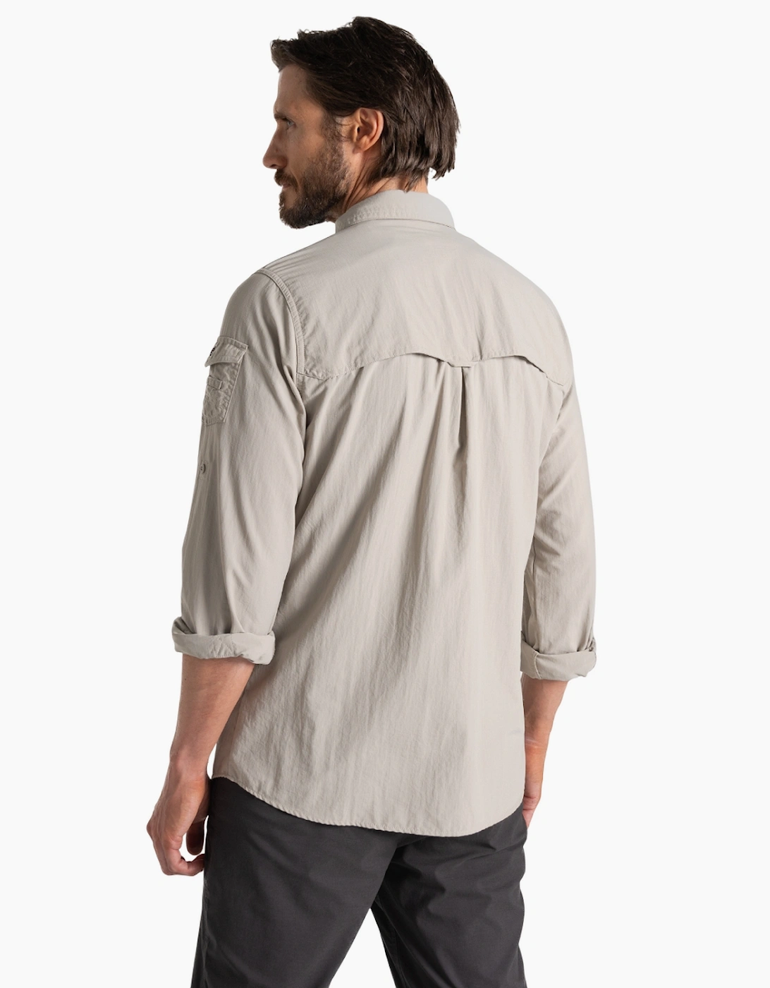 Craghoppers Men's Grey Adventure Iii Nosilife Long-Sleeved Shirt - Size Xxl