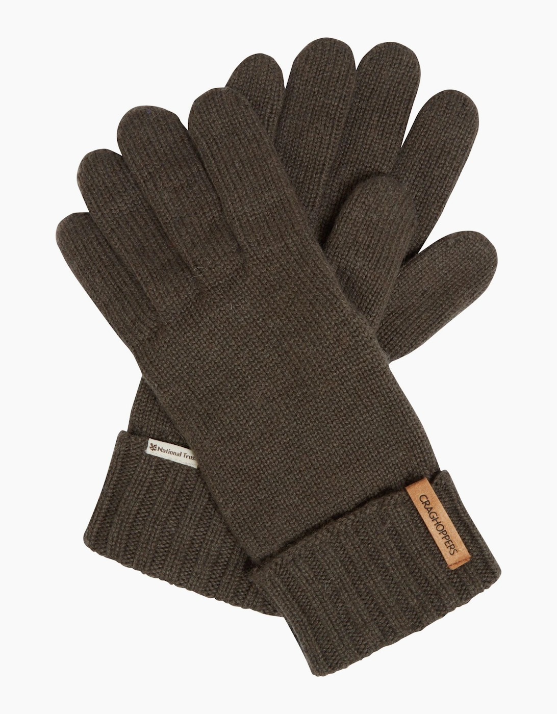 Craghoppers Unisex Green Adult National Trust Gaddings Winter Gloves - : S-M