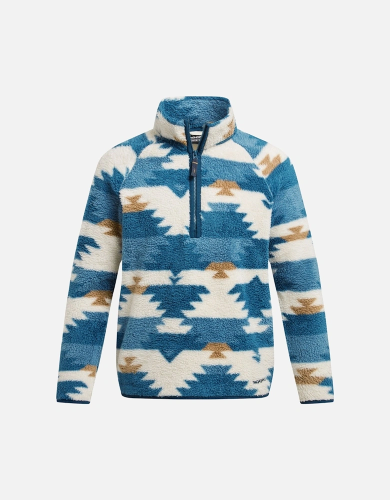 Childrens/Kids Pico Geometric Half Zip Fleece Top