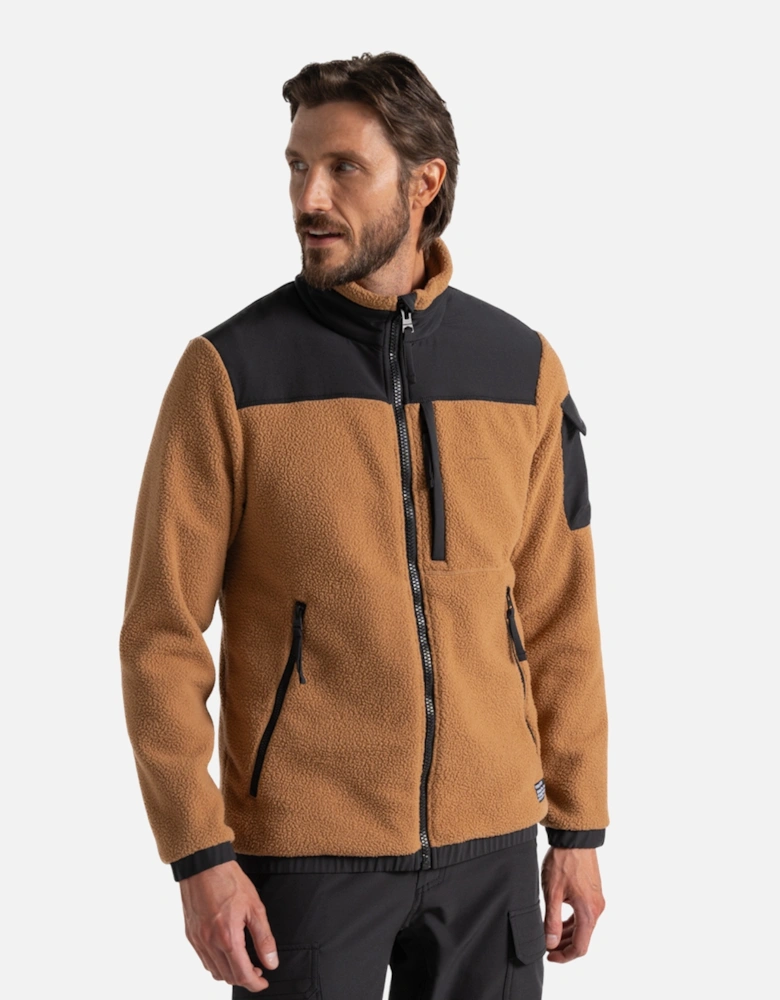 Mens Contrast Detail Insulated Fleece Jacket