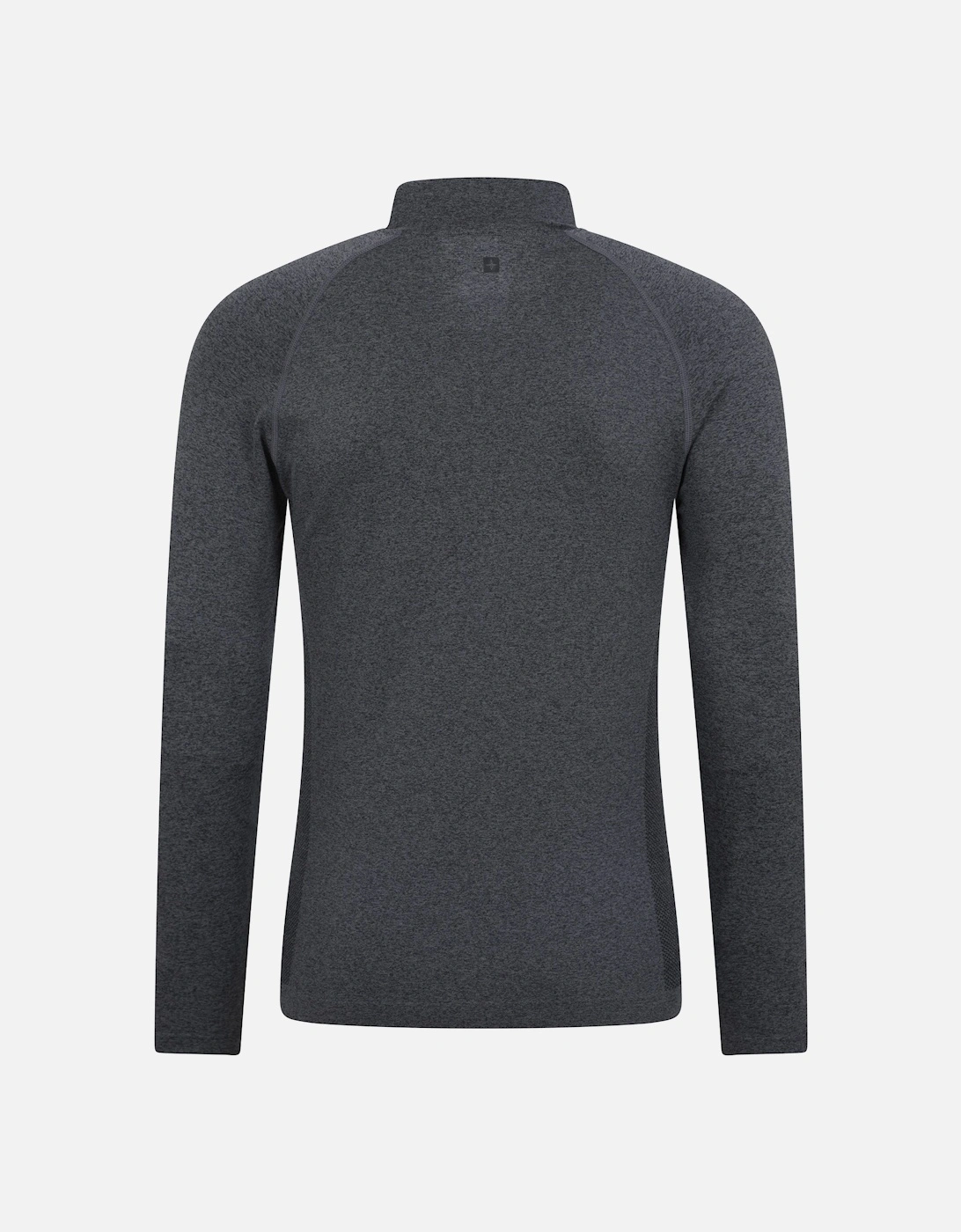 Mens Ventina Seamless Zip Neck Base Layer Top