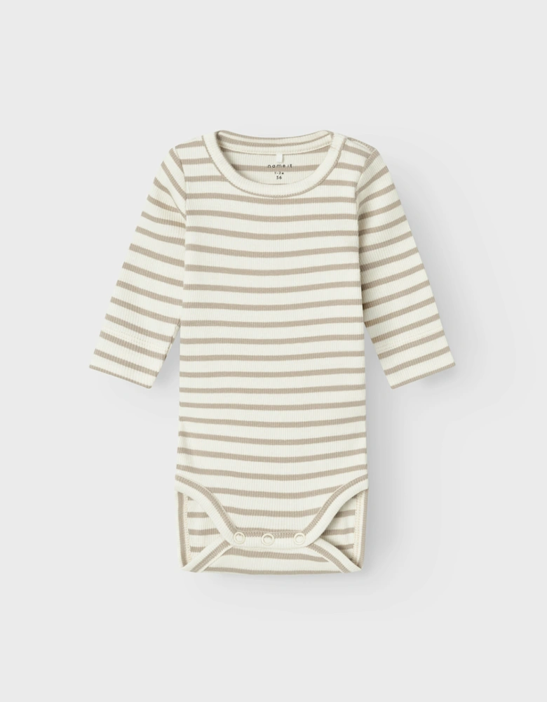 Baby Bani Long Sleeve Bodysuit Pure Cashmere