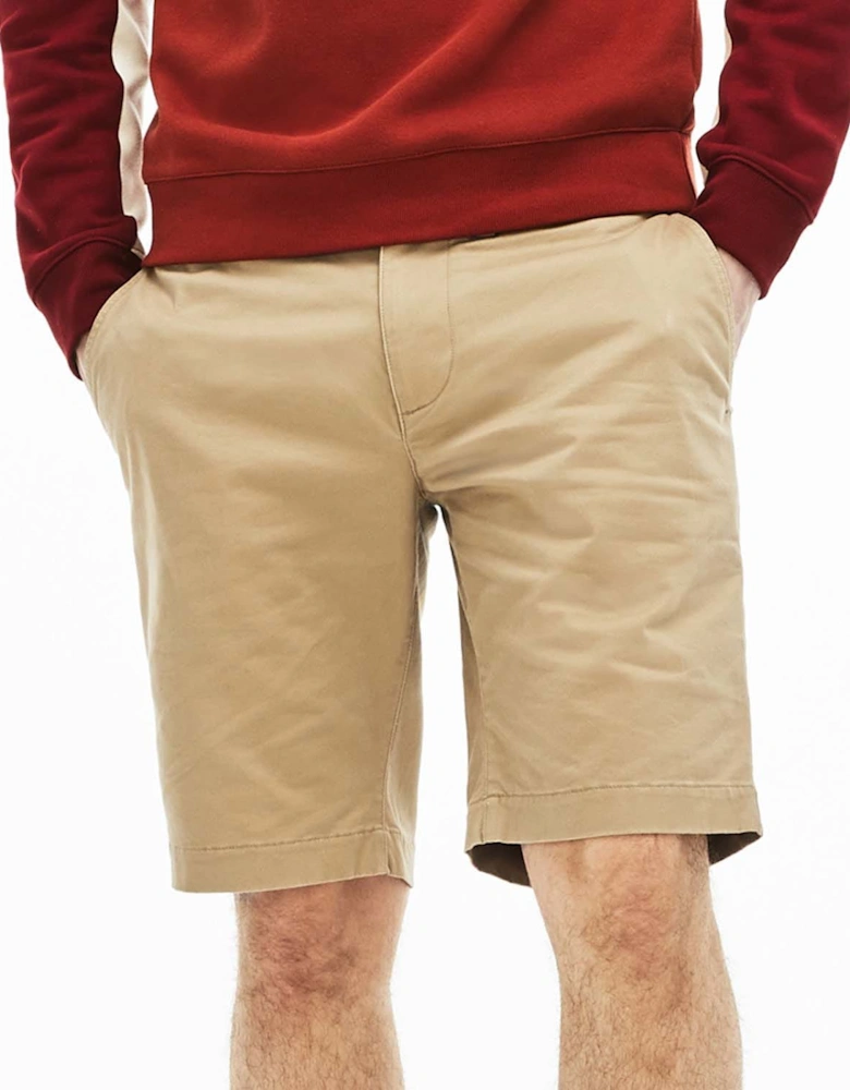 Mens Slim Fit Stretch Gabardine Bermuda Shorts