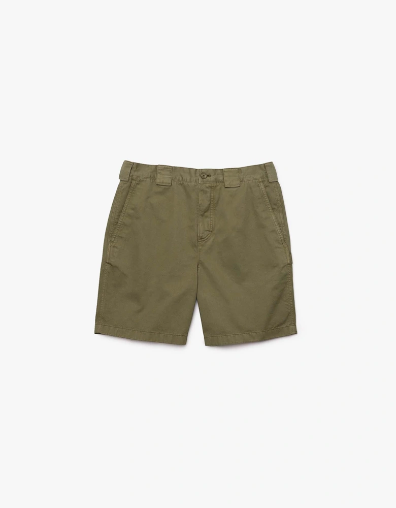 Mens Relaxed Fit Soft Cotton Cargo Bermuda Shorts