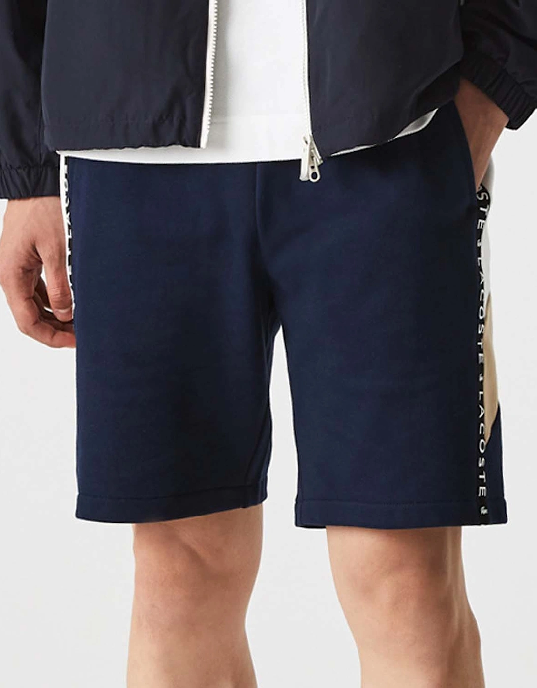 Lettered Bands Fleece Bermuda Shorts, 6 of 5